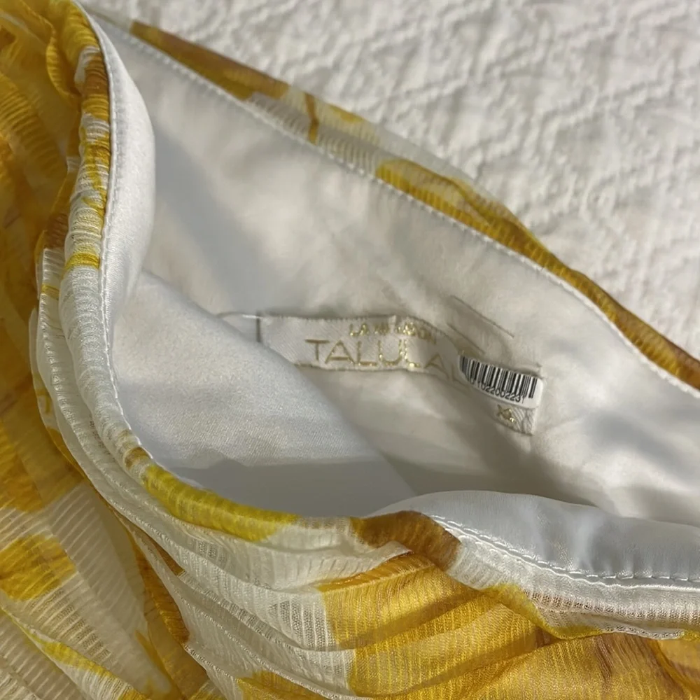 Anthropologie x La Maison Talulah Sunshine XL Yellow 1-Shoulder Floral Toga Mini - Picture 16 of 16